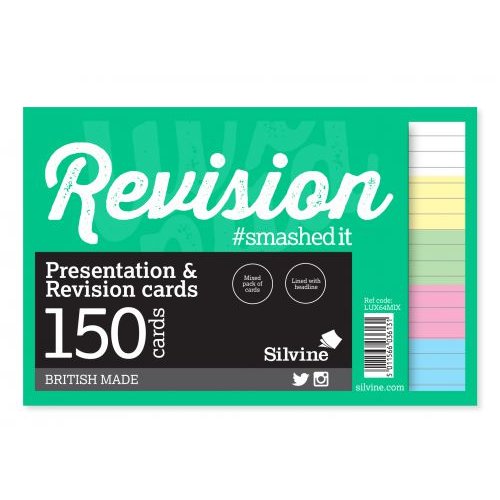 Silvine Revision and Presentation Cards (66802SC)