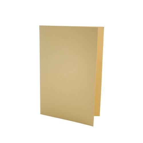 Exacompta Square Cut Folder Manilla Foolscap 180gsm Yellow (Pack 100) (66854EX)