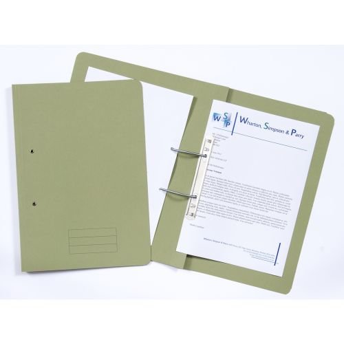 Exacompta Transfer File Manilla Foolscap Green 285gsm (Pack 25) TFM GRNZ (66924EX)
