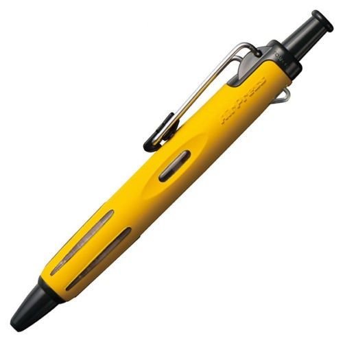 Tombow Airpress Ballpoint Pen 0.7mm Tip Yellow Barrel Black Ink (67117TW)
