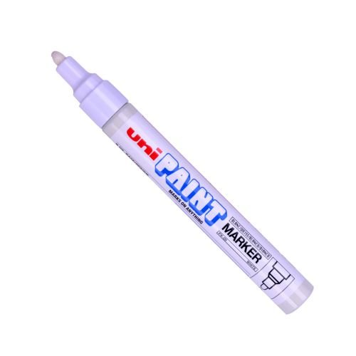 Uni PX 20 Paint Marker Medium Bullet Tip 1.8 2.2mm White (Pack 12) (67866UB)