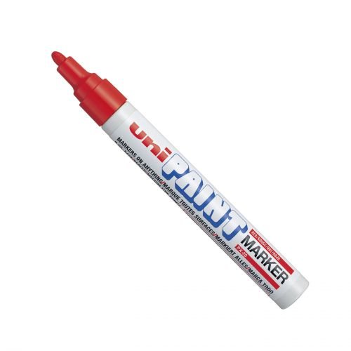 Uni PX 20 Paint Marker Medium Bullet Tip 1.8 2.2mm Red (Pack 12) (67873UB)
