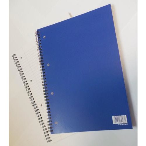 ValueX A4 Wirebound Laminated Card Cover Notebook Ruled 100 Pages (Pack 5) (67876VC)