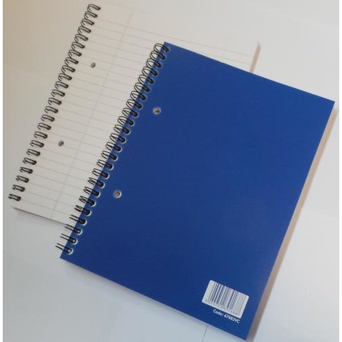 ValueX A5 Wirebound Laminated Notebook Ruled 100 Pages Blue (Pack 5) (67883VC)