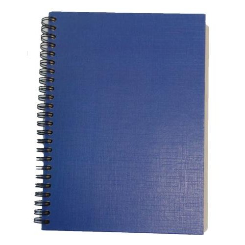 ValueX A5 Wirebound Hard Cover Notebook Ruled 160 Pages Blue (67939VC)