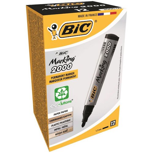 Bic Marking 2000 Permanent Marker Bullet Tip (68443BC)