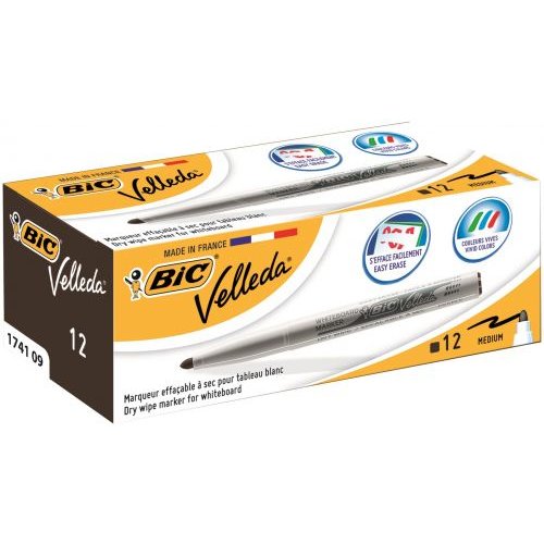 Bic Velleda 1741 Whiteboard Marker Bullet Tip (68548BC)