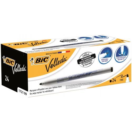 Bic Velleda 1721 Whiteboard Marker Bullet Tip (68562BC)