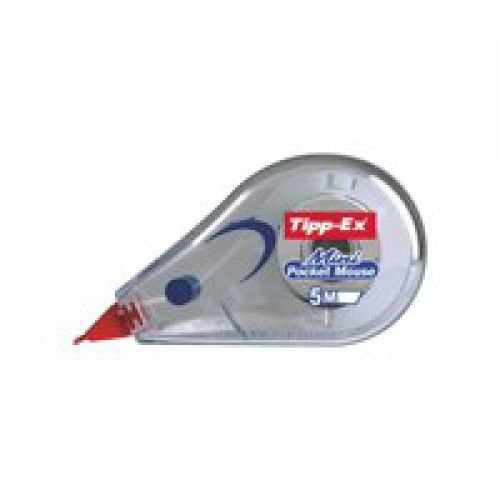 Tipp Ex Mini Pocket Mouse Correction Tape Roller 5mmx6m White (Pack 10) (68814BC)