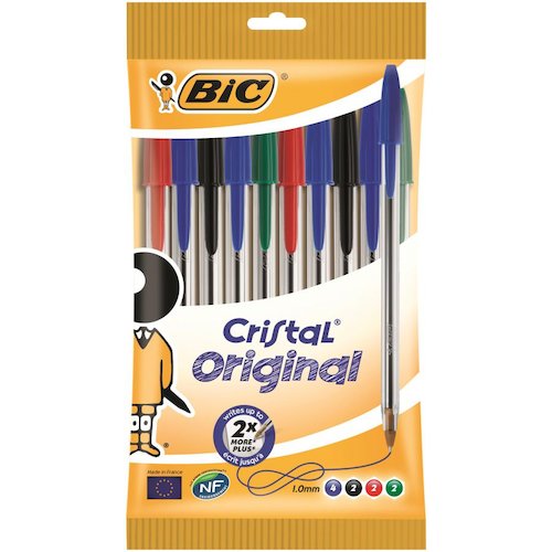 Bic Cristal Ball Pen Clear Barrel (69052BC)