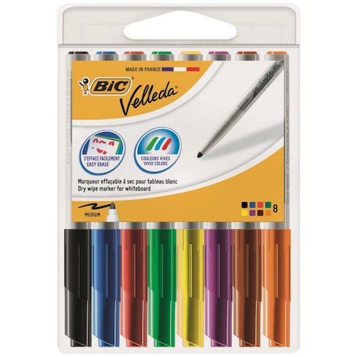 Bic Velleda 1741 Whiteboard Marker Bullet Tip (69276BC)