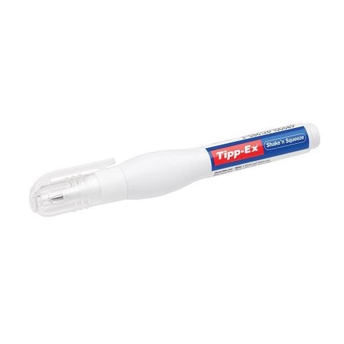 Tipp Ex Shake n Squeeze Correction Fluid Pen 8ml White (Pack 3) (69388BC)
