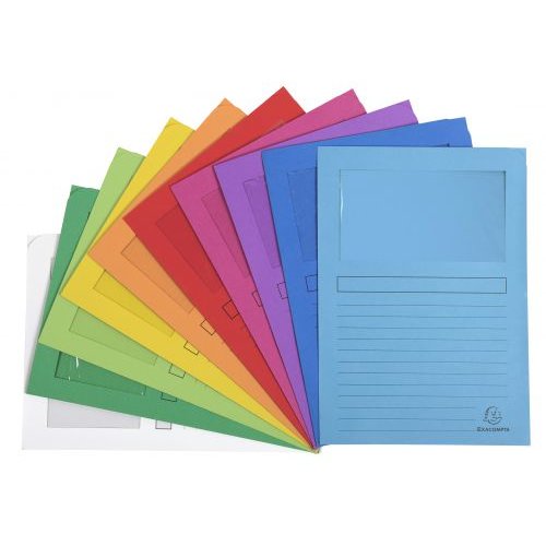 Forever Window Folder Manilla A4 120gsm Assorted (Pack 100) (69728EX)