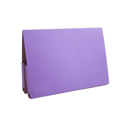 Guildhall Double Pocket Legal Wallet Manilla Foolscap 315gsm Mauve (Pack 25) (69840EX)