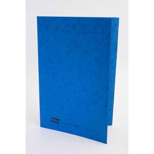 Europa Square Cut Folder Pressboard A4 265gsm Blue (Pack 50) (69868EX)