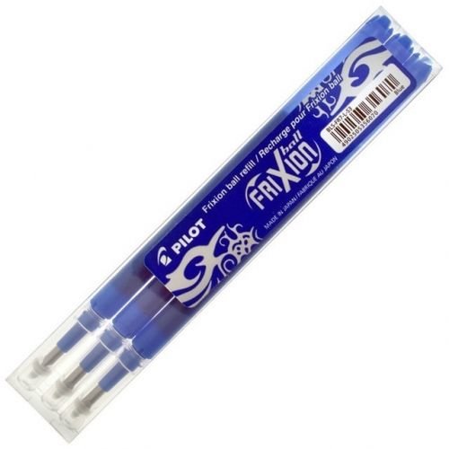 Pilot Refill for FriXion Ball/Clicker Pens 0.5mm Tip Blue (Pack 3) (70778PT)