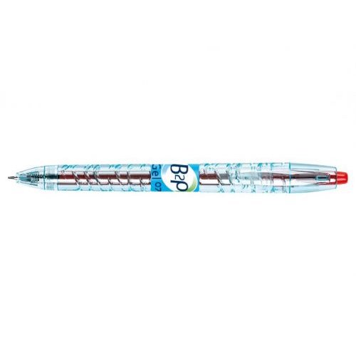 Pilot Begreen B2P Retractable Gel Rollerball Pen Recycled 0.7mm Tip 0.39mm Line Red (Pack 10) (70862PT)