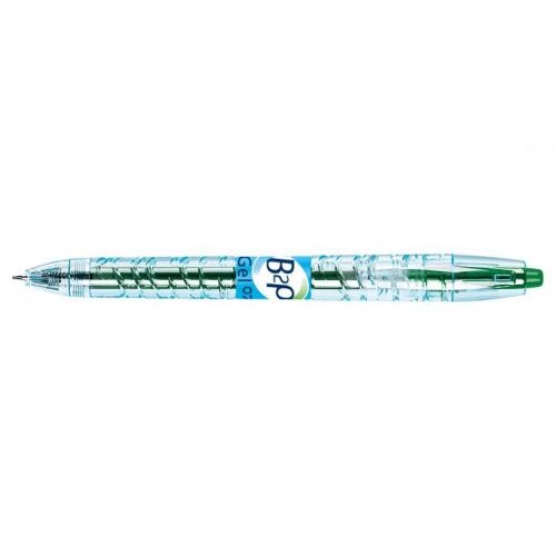 Pilot Begreen B2P Retractable Gel Rollerball Pen Recycled 0.7mm Tip 0.39mm Line Green (Pack 10) (70869PT)