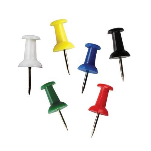 ValueX Push Pin Assorted Colours (Pack 25) (71166WH)