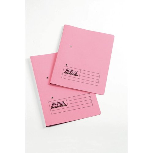 Rexel Jiffex Transfer File Manilla A4 315gsm Pink (Pack 50) 43247EAST (72094AC)