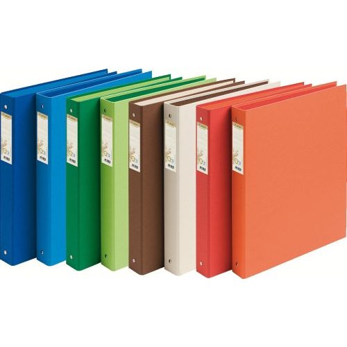 Forever 100% Recycled Ring Binder Paper on Board 2 O Ring A4 30mm Rings Assorted (Pack 10) (74068EX)