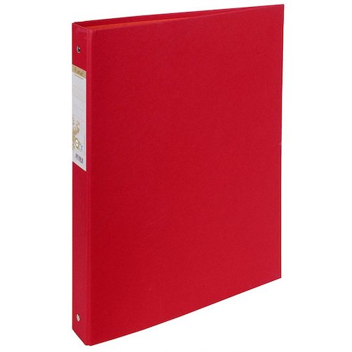 Forever 100% Recycled Ring Binder Paper on Board 2 O Ring A4 30mm Rings Red (Pack 10) (74089EX)