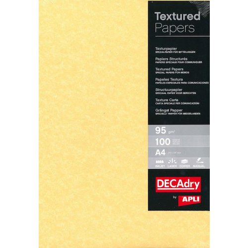 Parchment Letterhead and Presentation Paper 95gsm A4 Gold 100 Sheets (74428PL)