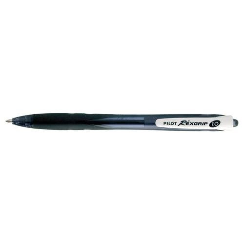 Pilot Begreen Rexgrip Retractable Ballpoint Pen Recycled 1.0mm Top 0.31mm Line Width Black (Pack 10) (75860PT)