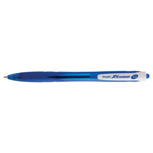 Pilot Begreen Rexgrip Retractable Ballpoint Pen Recycled 1.0mm Top 0.31mm Line Width Blue (Pack 10) (75867PT)