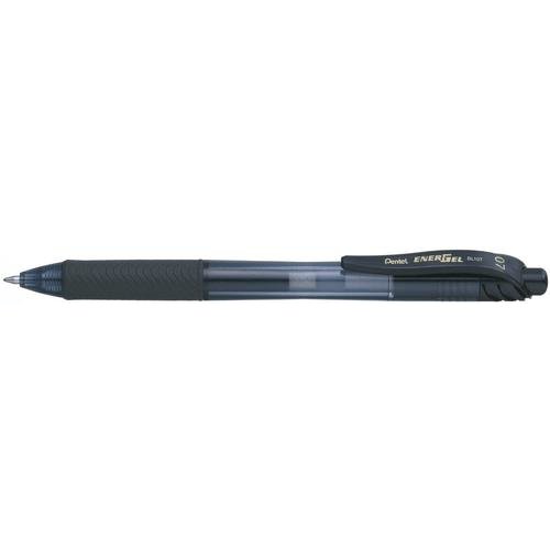 Pentel Energel X Gel Retractable Gel Rollerball Pen 0.7mm Tip 0.35mm Line Black (Pack 2) (76231PE)