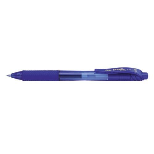 Pentel Energel X Gel Retractable Gel Rollerball Pen 0.7mm Tip 0.35mm Line Blue (Pack 2) (76238PE)