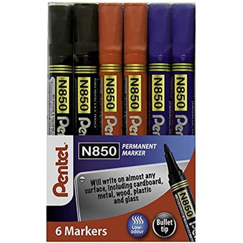 Pentel N850 Permanent Marker Bullet Tip (76336PE)