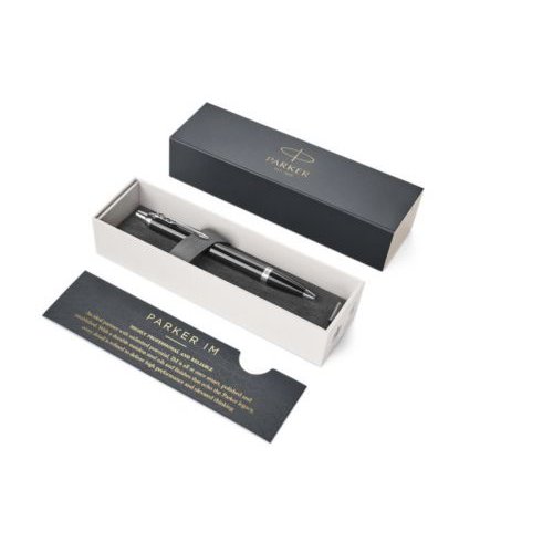 Parker IM Ballpoint Pen Black/Chrome Barrel with Gift Box (77067NR)