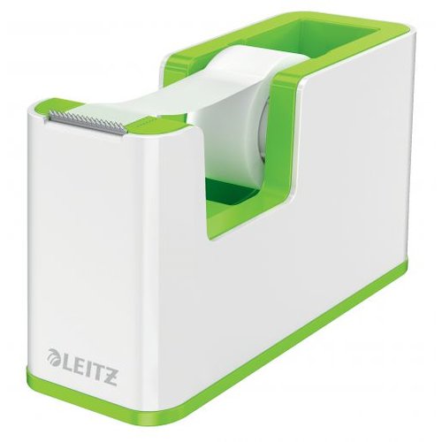 Leitz WOW Dual Colour Tape Dispenser for 19mm Tapes White/Green 53641054 (77267AC)