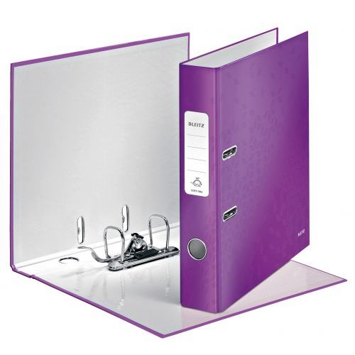 Leitz 180 Mini WOW Lever Arch File Laminated Paper on Board (77533AC)