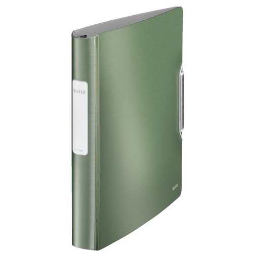 Leitz Active Style SoftClick Ring Binder Polypropylene 4 D Ring A4 30mm Rings Green (Pack 5) 42450053 (77715AC)