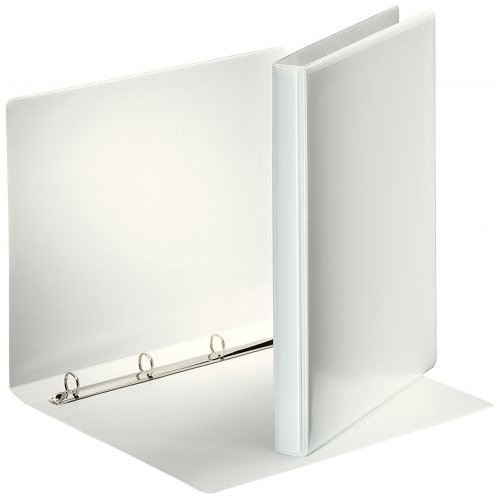 Esselte Essentials Presentation Ring Binder Polypropylene 4 O Ring A4 16mm Rings White (Pack 10) 49700 (77806AC)