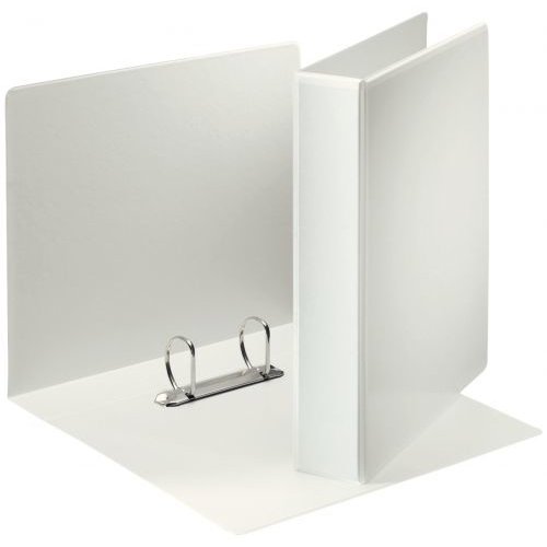 Esselte Essentials Presentation Ring Binder Polypropylene 2 D Ring A4 40mm Rings White (Pack 10) 49739 (77904AC)