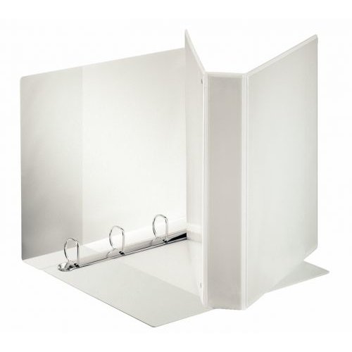 Esselte Standard Presentation Ring Binder Polypropylene 4 D Ring A4 40mm Rings White (Pack 10) 55295 (77932AC)