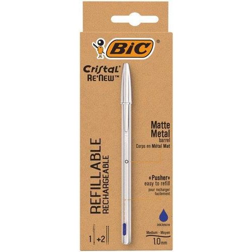 Bic Cristal ReNew Refillable Ballpoint Pen (78121BC)