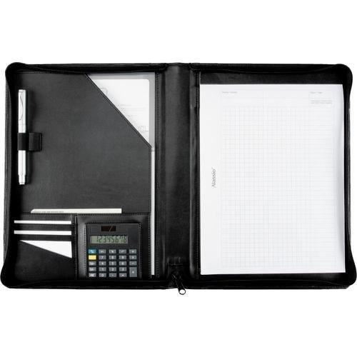 Alassio Catana A4 Writing Case Leather Black 30055 (80088LM)