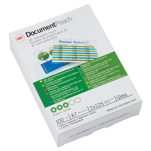 GBC IB581076 A7 Laminating Pouches (809025)