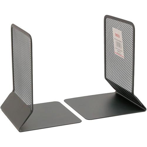OSCO Wire Mesh Bookends Graphite (Pack 2) (81082DT)