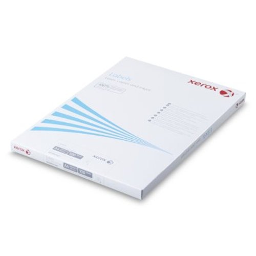 Xerox Squared Cornered Labels Laser 16 per Sheet 105x37mm White (Pack of 100 Labels) (811739)