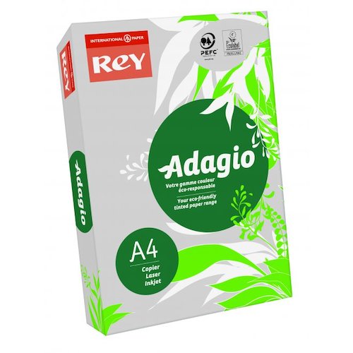 Rey Adagio Paper A4 80gsm Grey (Ream 500) ADAGI080X942 (83931PC)