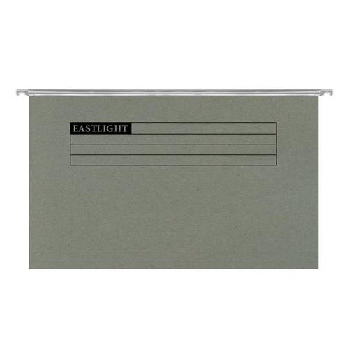 ValueX Foolscap Suspension Files Manilla 15mm V Base Green (Pack 50) (84617PG)