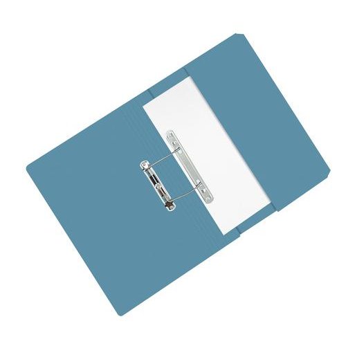 ValueX Pocket Transfer File Manilla Foolscap 285gsm Blue (Pack 25) (84764PG)