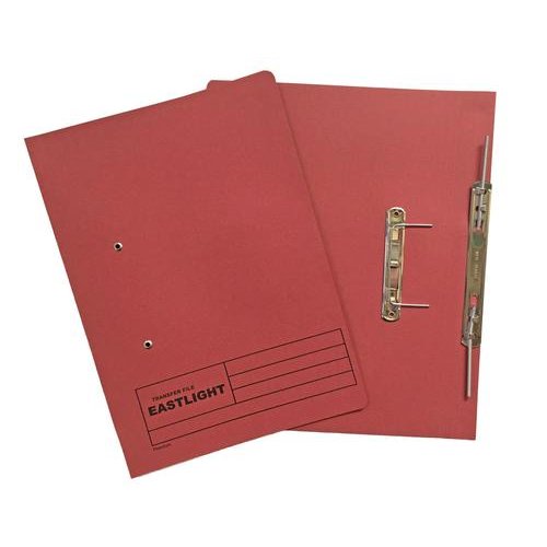 ValueX Transfer Spring File Manilla Foolscap 285gsm Red (Pack 25) (84813PG)
