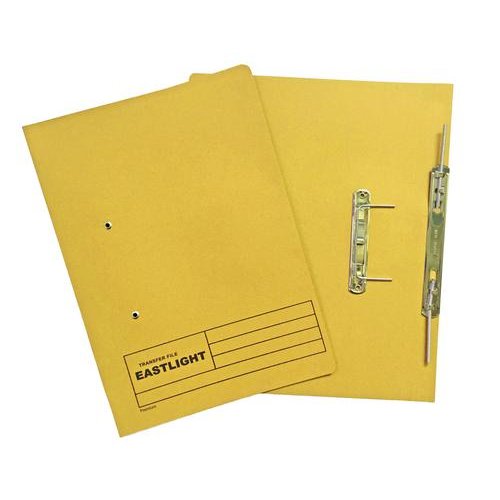 ValueX Transfer Spring File Manilla Foolscap 285gsm Yellow (Pack 25) (84820PG)