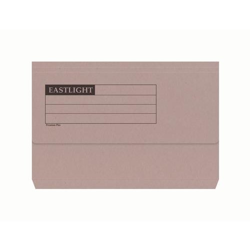 ValueX Document Wallet Manilla Foolscap Half Flap 285gsm Buff (Pack 50) (84883PG)